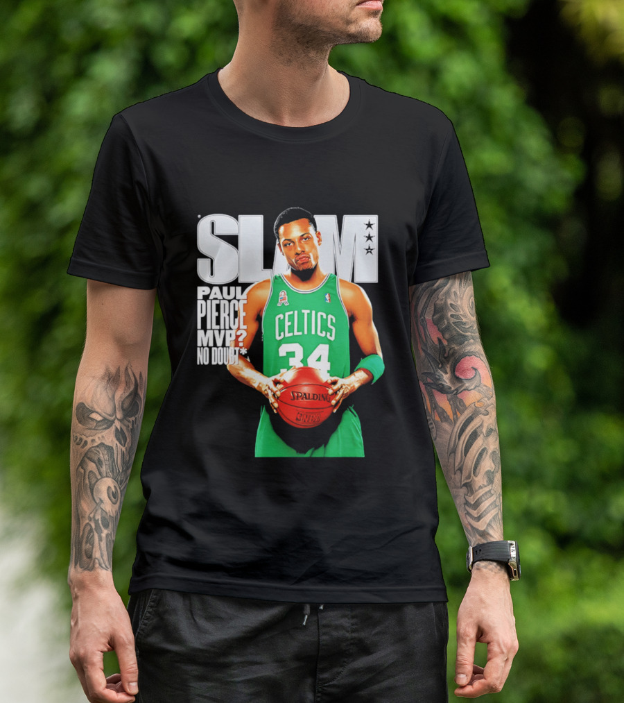 Paul Pierce Celtics 34 MVP No Doubt Slam T-Shirt
