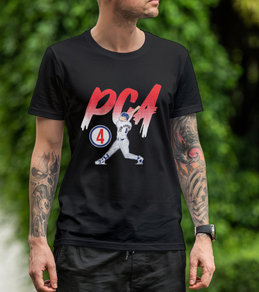 PCA Pete Crow Armstrong 04 Chicago Cubs Baseball Player Swing T-Shirt