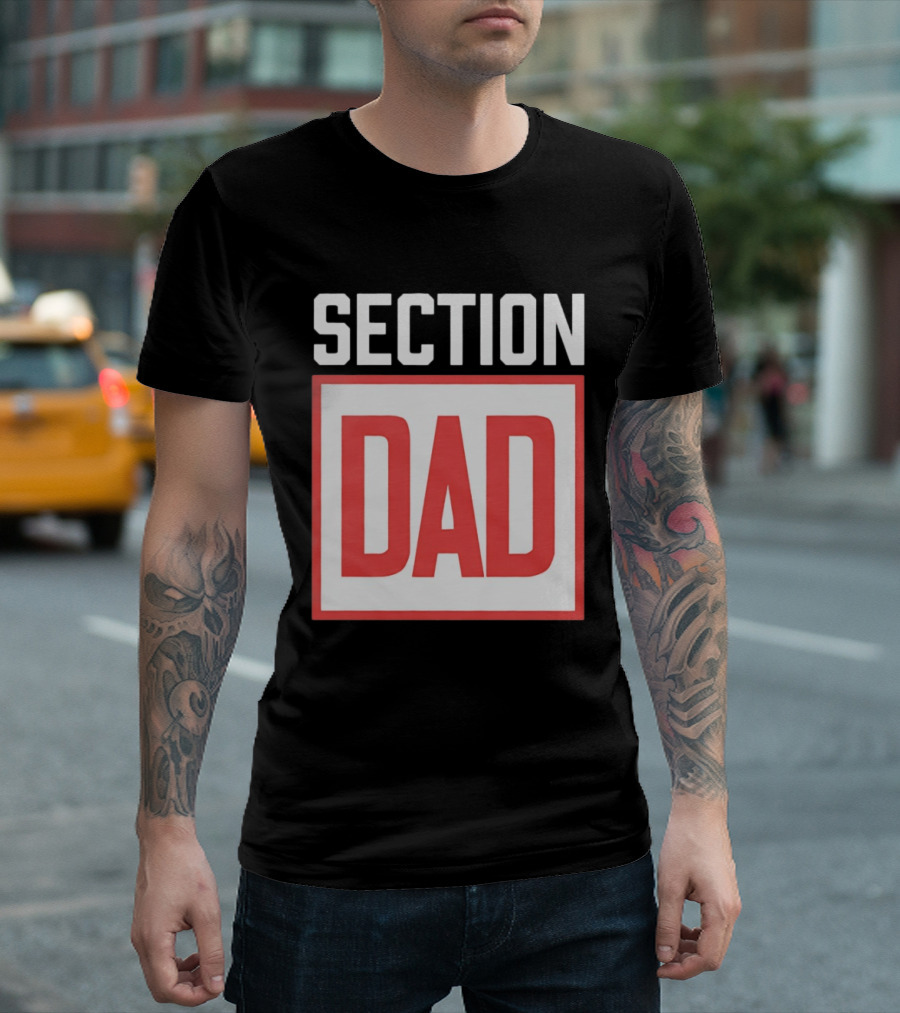 Section Dad Vintage Bold Text Block T-Shirt