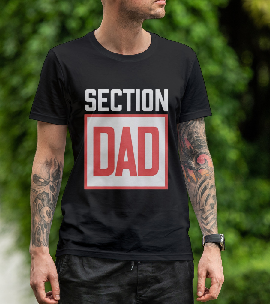 Section Dad Vintage Bold Text Block T-Shirt