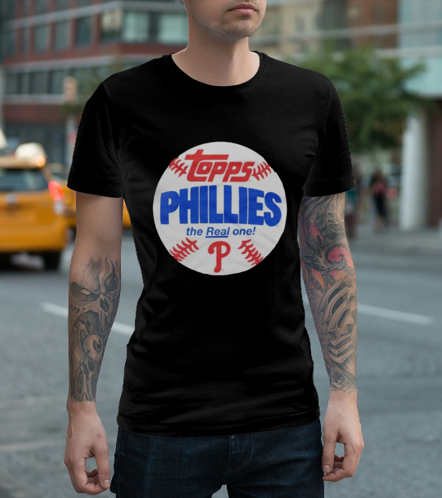 Topps Phillies The Real One Baseball T-Shirt