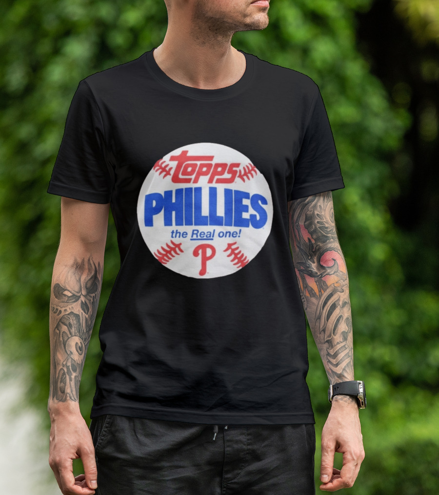 Topps Phillies The Real One Baseball T-Shirt