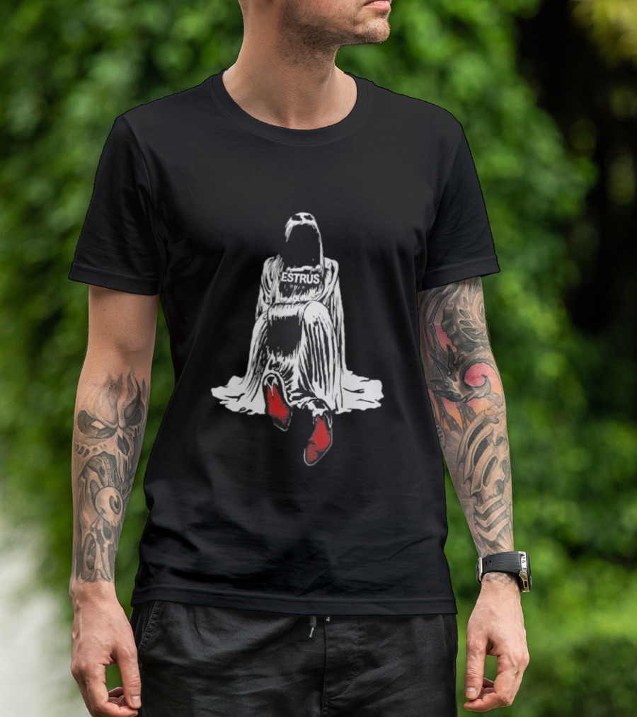 Tove Lo Estrus Red Boots Monochrome Cloaked Figure T-Shirt