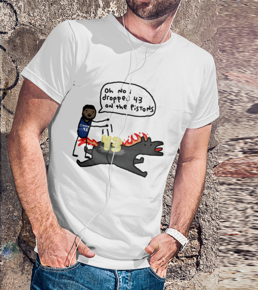 Donovan Mitchell Cleveland Cavaliers Oh No I Dropped 43 On The Pistons Fantasy T-Shirt