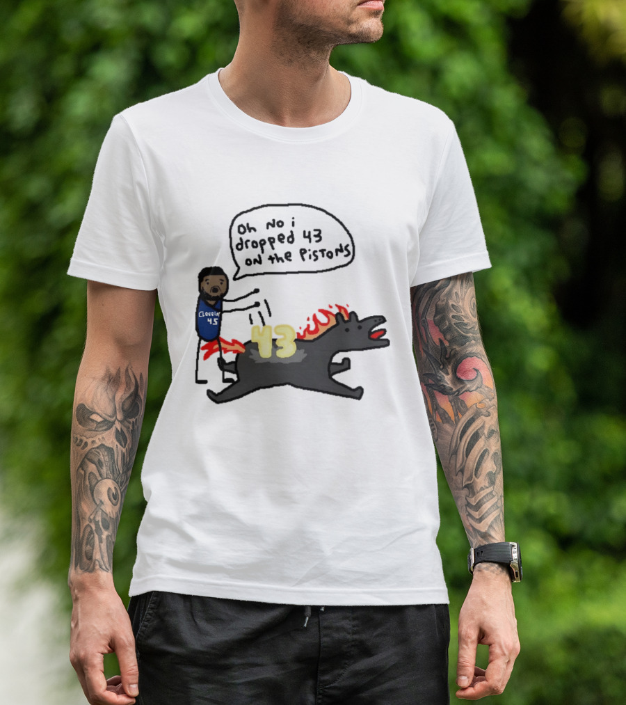Donovan Mitchell Cleveland Cavaliers Oh No I Dropped 43 On The Pistons Fantasy T-Shirt