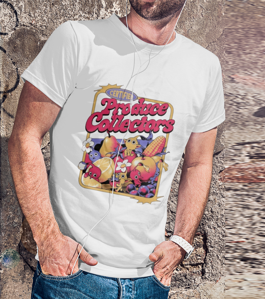 Certified Produce Collectors Pikmin Fruits And Vegetables T-Shirt