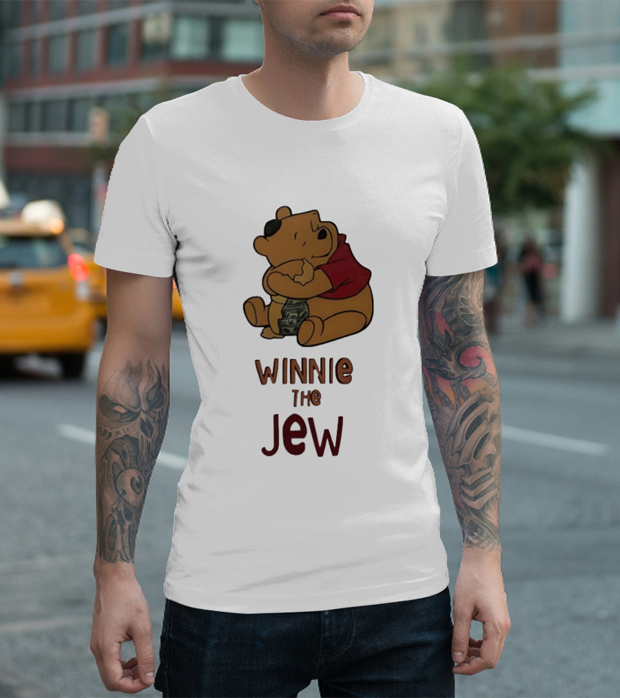 Pooh Holding Dollar Winnie The Jew T-Shirt