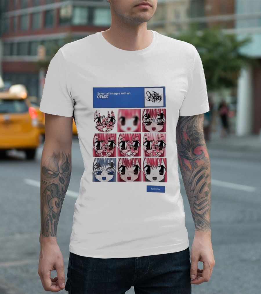Select All Images With An Otaku Anime Aesthetic CAPTCHA Meme T-Shirt