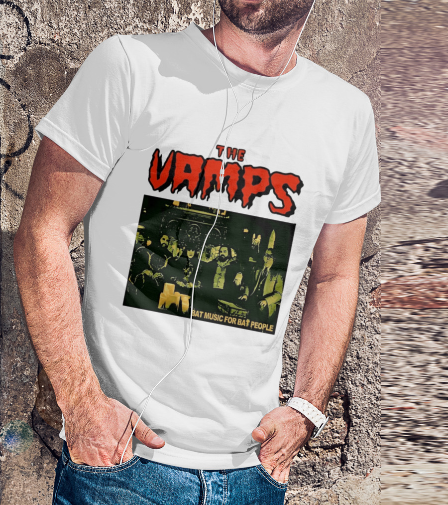 The Vamps What We Do In The Shadows Bat Music For Bat People Candles Group Image T-Shirt