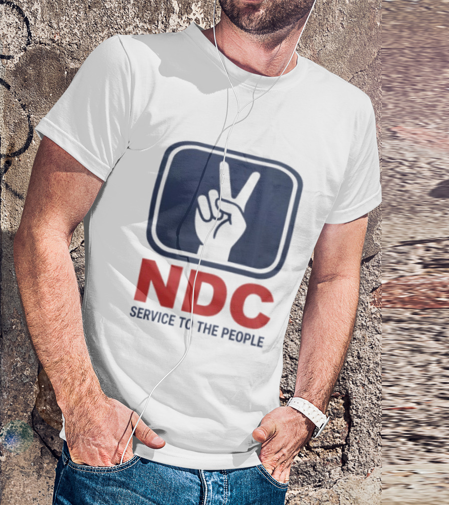 NDC Service To The People Peace Hand T-Shirt