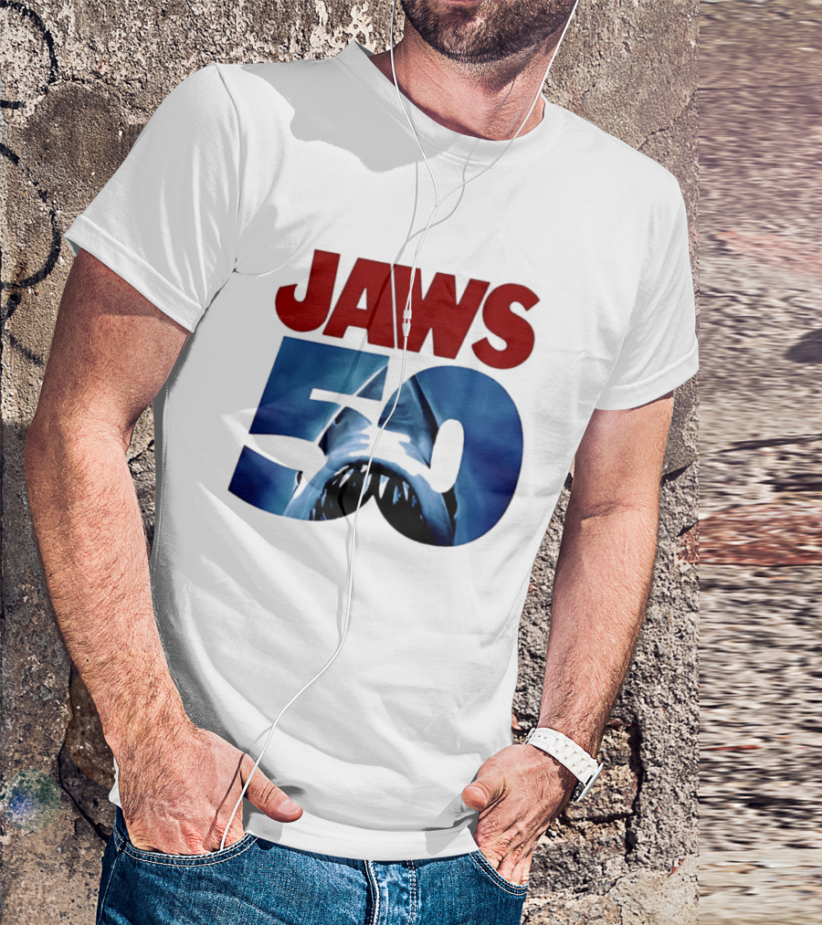 Jaws 50th Anniversary Shark Attack Celebration T-Shirt