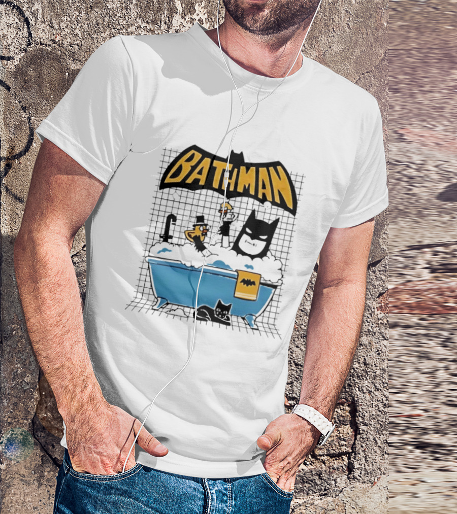 Bathman Super Hero Bathtub Adventure With Bat Towel And Rubber Duck T-Shirt