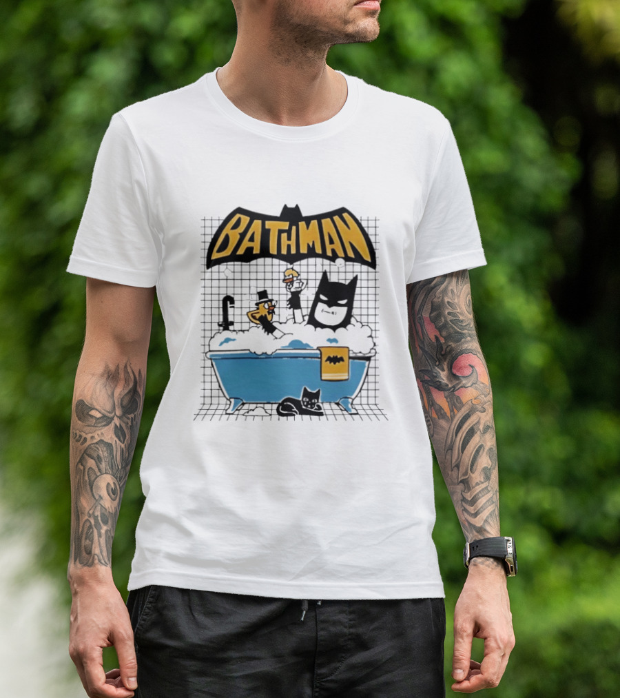 Bathman Super Hero Bathtub Adventure With Bat Towel And Rubber Duck T-Shirt