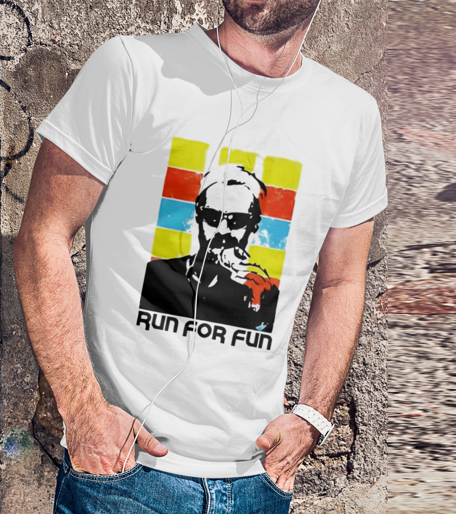 Run For Fun Retro Color Block T-Shirt