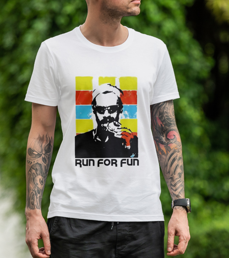 Run For Fun Retro Color Block T-Shirt