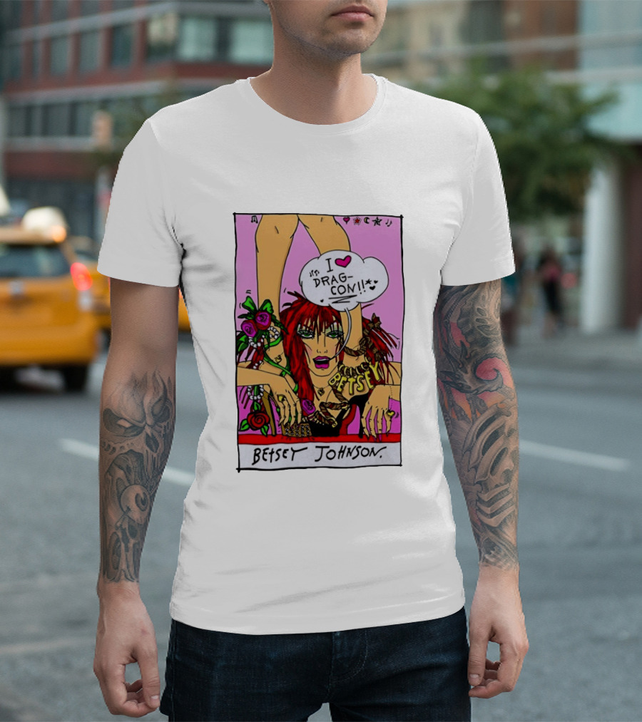 Betsey Johnson I Love DragCon 2026 Retro Fashion T-Shirt