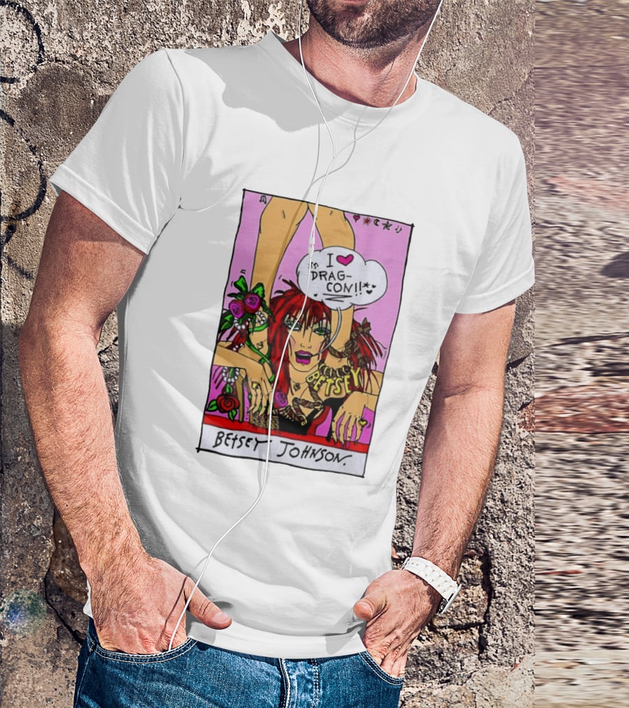 Betsey Johnson I Love DragCon 2026 Retro Fashion T-Shirt