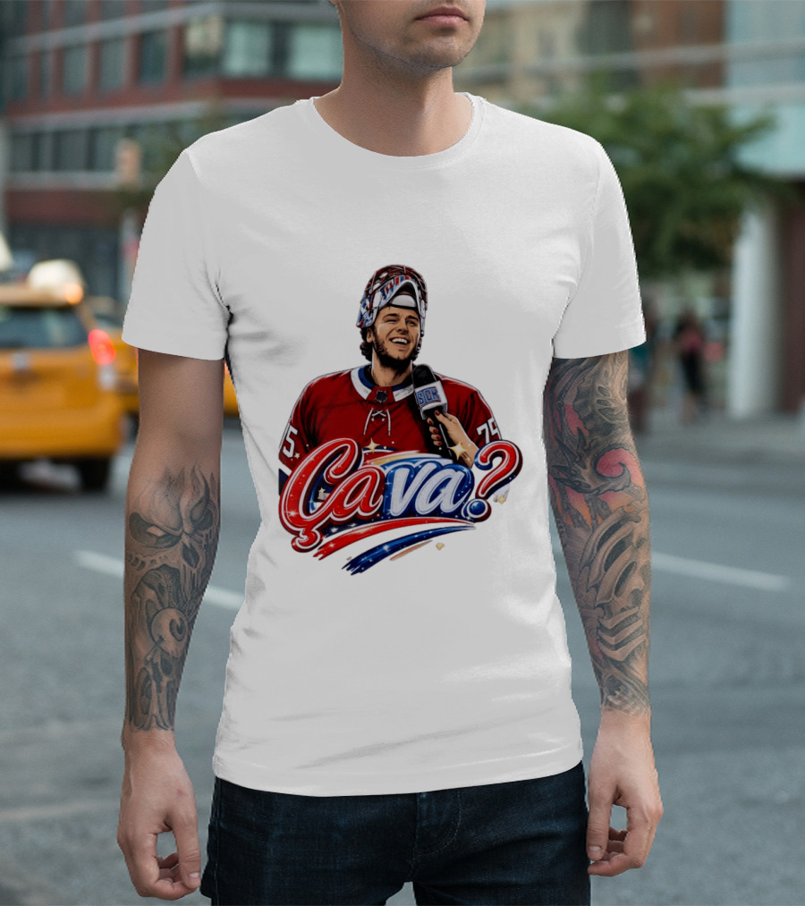 Ca Va Jakub Dobes Montreal Canadiens Interview NHL 75 Hockey Jersey T-Shirt