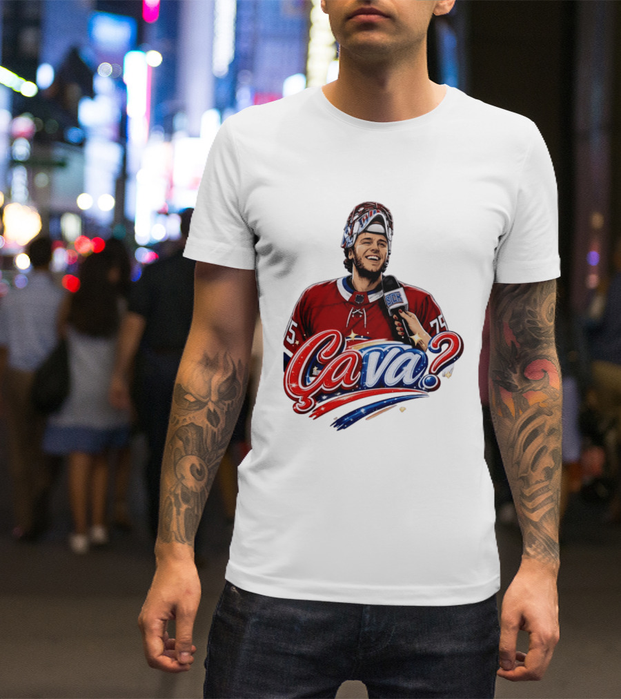 Ca Va Jakub Dobes Montreal Canadiens Interview NHL 75 Hockey Jersey T-Shirt