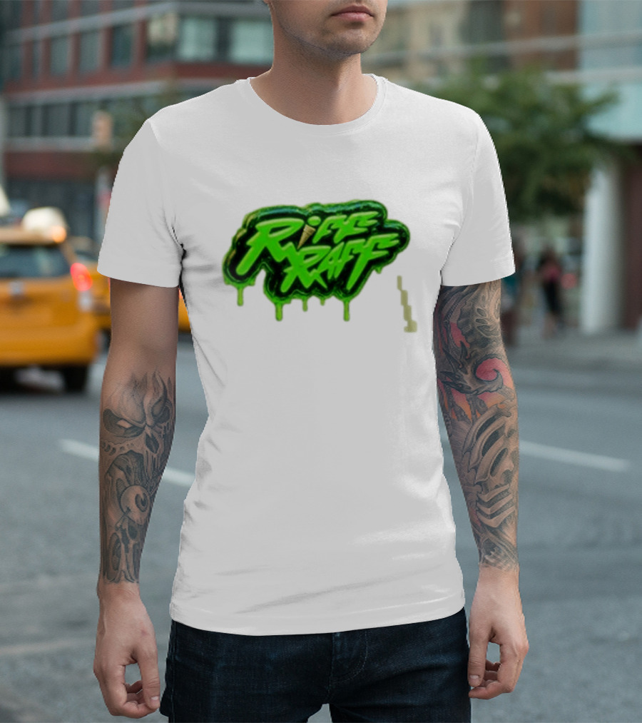 Riff Raff Neon Green Drip T-Shirt