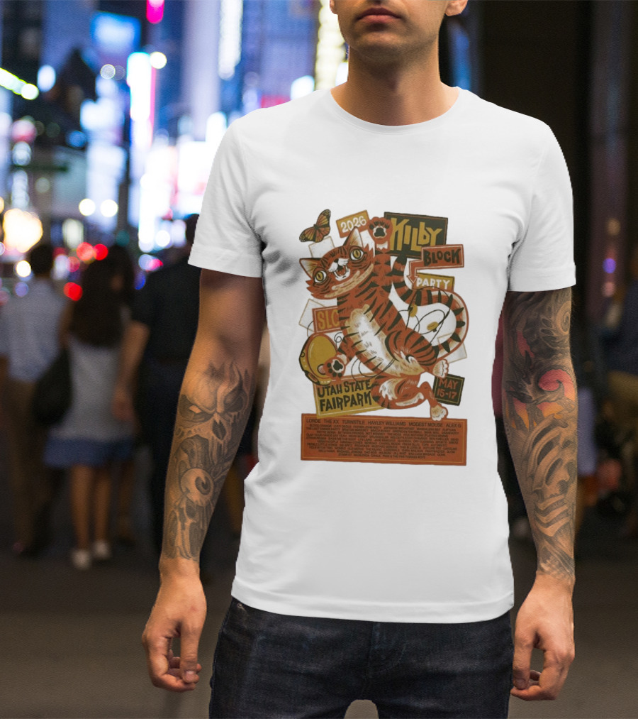 Kilby Block Party 2026 Utah State Fairpark May 15 17 Featuring Lorde Hayley Williams Modest Mouse And More T-Shirt