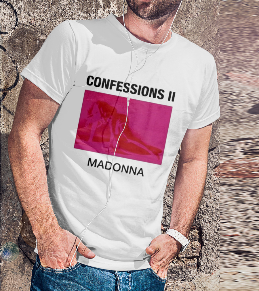 Madonna Confessions II Neon Pink Crawling Pose T-Shirt