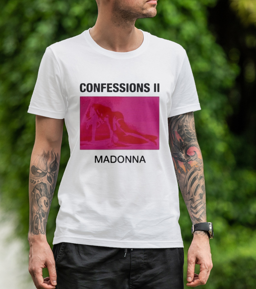 Madonna Confessions II Neon Pink Crawling Pose T-Shirt
