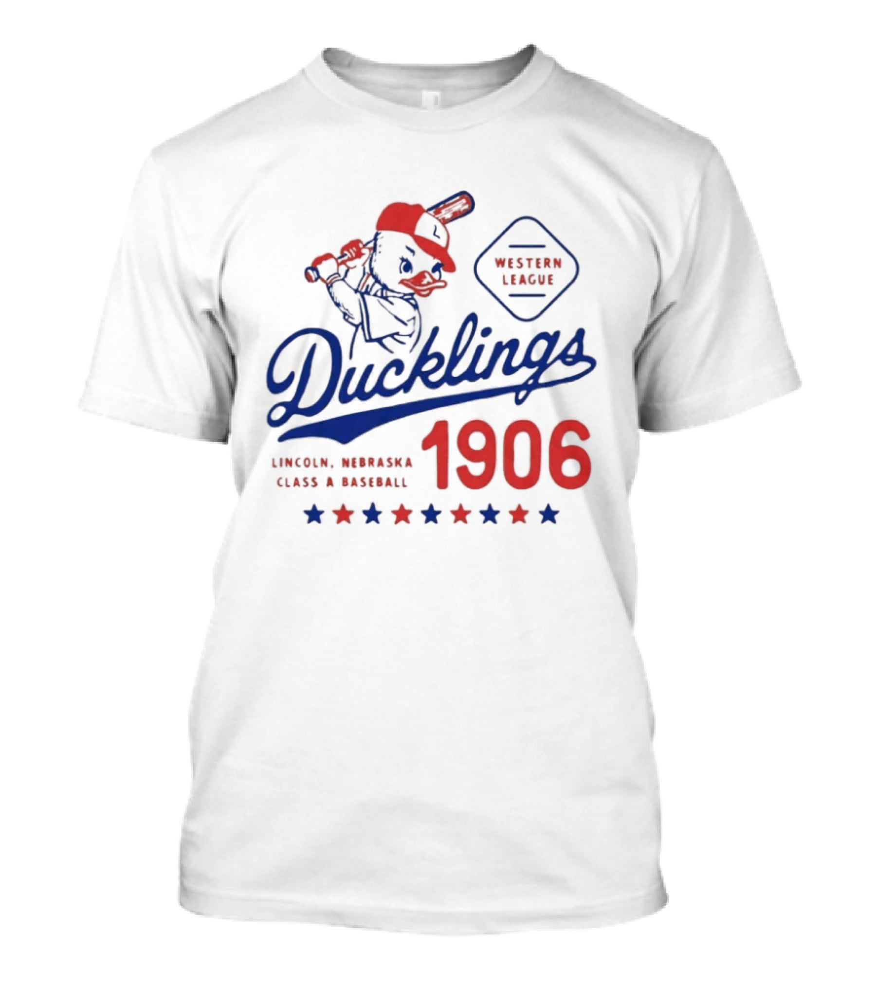 Ducklings Lincoln Nebraska Western League Baseball 1906 T-Shirt
