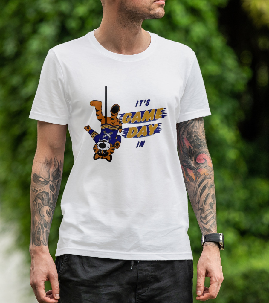 Sabretooth It's Game Day In Buffalo Sabres Hockey T-Shirt