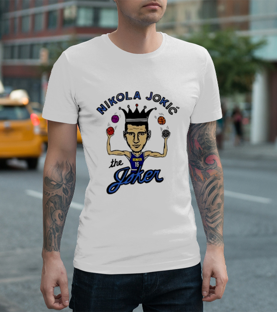 Nikola Jokić The Joker Denver Nuggets NBA Basketball T-Shirt