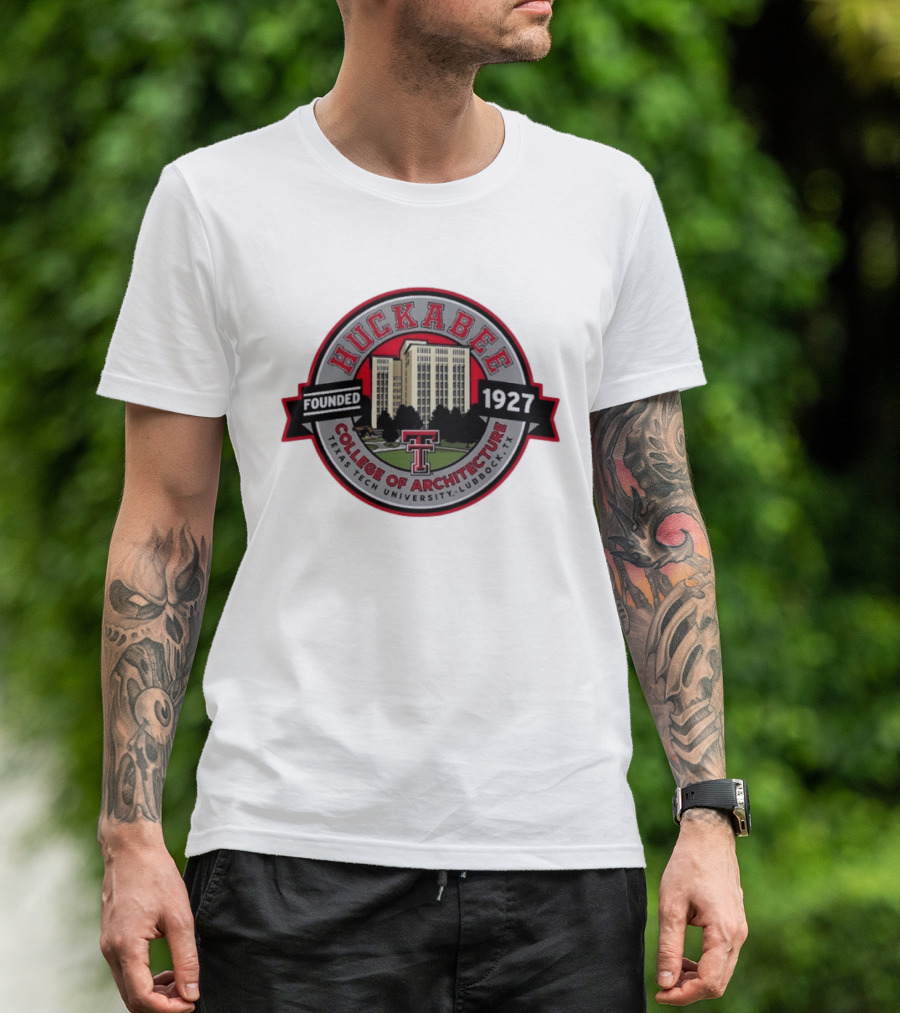 Texas Tech University Huckabee College Of Architecture Founded 1927 Lubbock TX T-Shirt