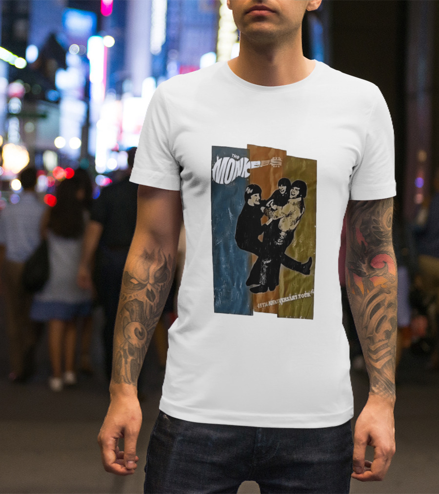 The Monkees 45th Anniversary Tour Vintage Band Celebration T-Shirt