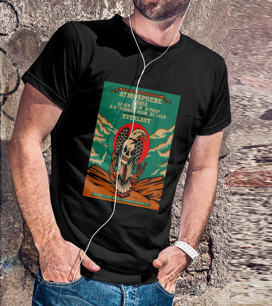 Atmosphere Friends Colorado Slick Rick Red Rocks September 19 2026 Morrison CO T-Shirt