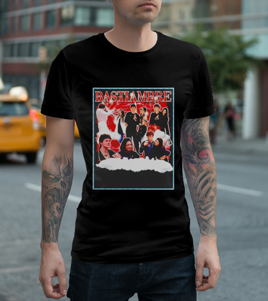 Bastiambre Movie Pop Culture Characters Collage T-Shirt
