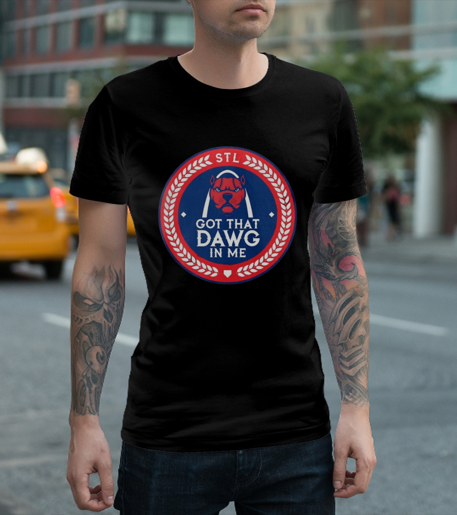 Got That Dawg In Me STL Red And Blue T-Shirt