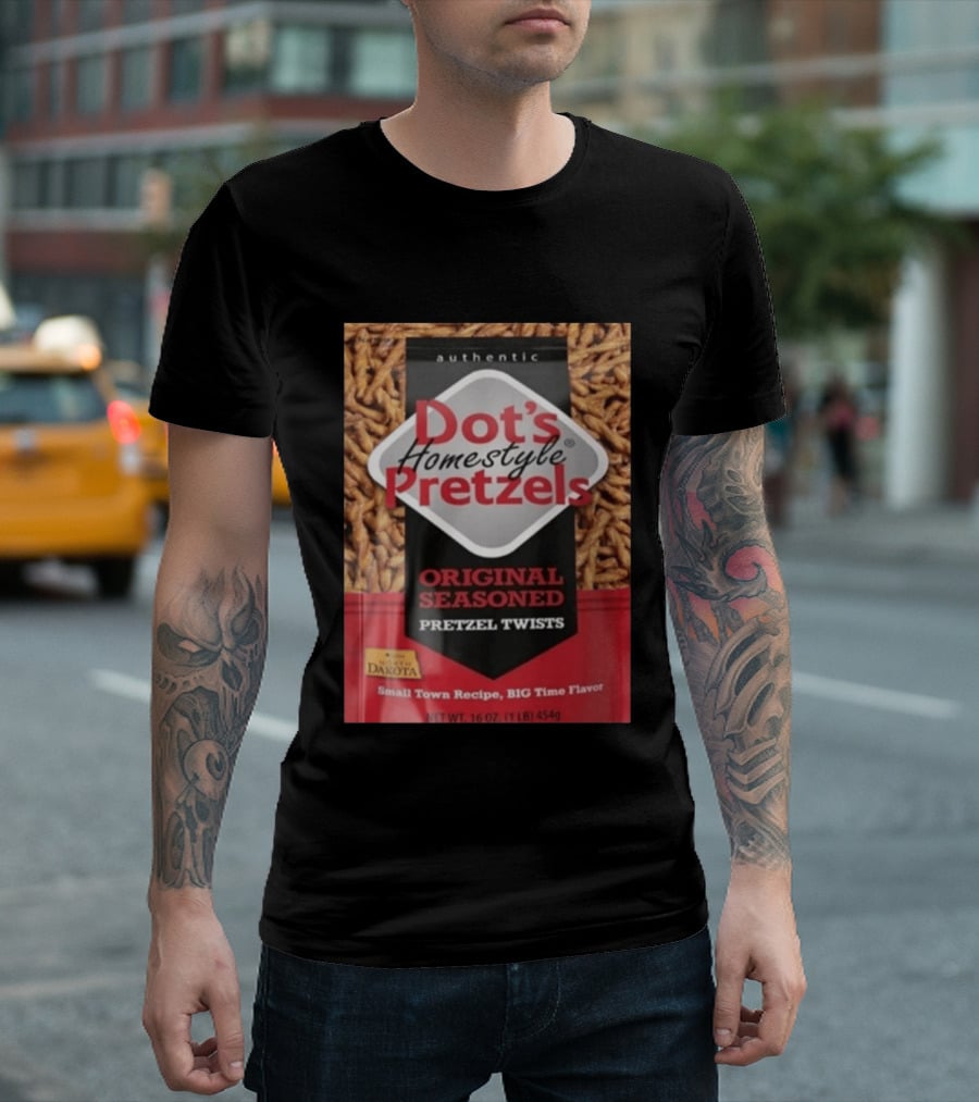 Dot's Homestyle Pretzels Original Seasoned Snack Twist Authentic North Dakota Flavor T-Shirt