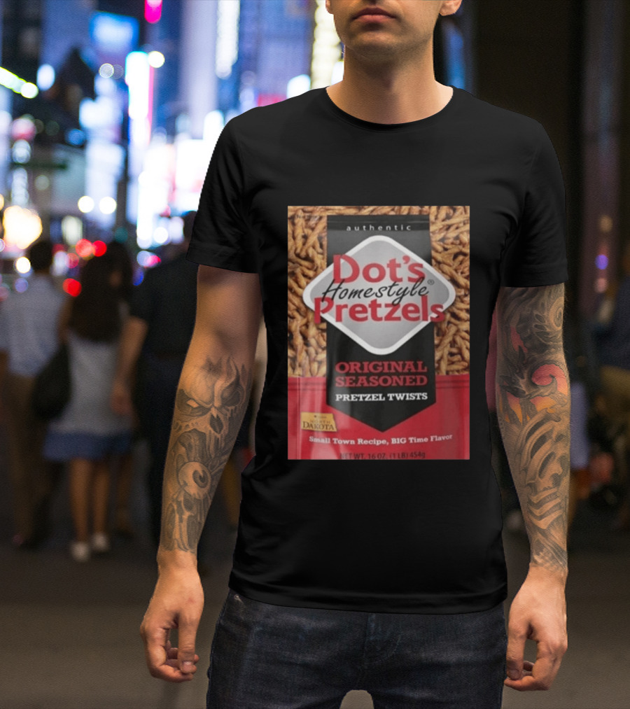 Dot's Homestyle Pretzels Original Seasoned Snack Twist Authentic North Dakota Flavor T-Shirt