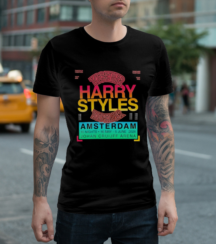 Harry Styles Together Tour 2026 Amsterdam Johan Cruijff Arena T-Shirt
