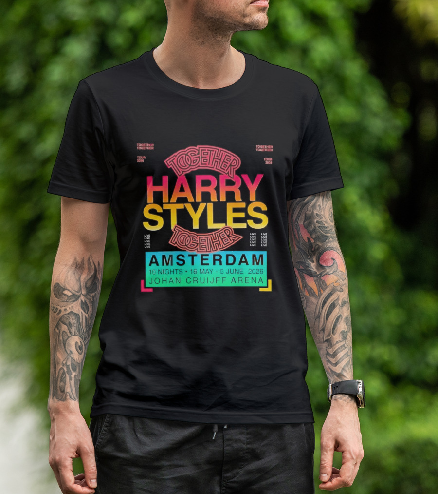 Harry Styles Together Tour 2026 Amsterdam Johan Cruijff Arena T-Shirt