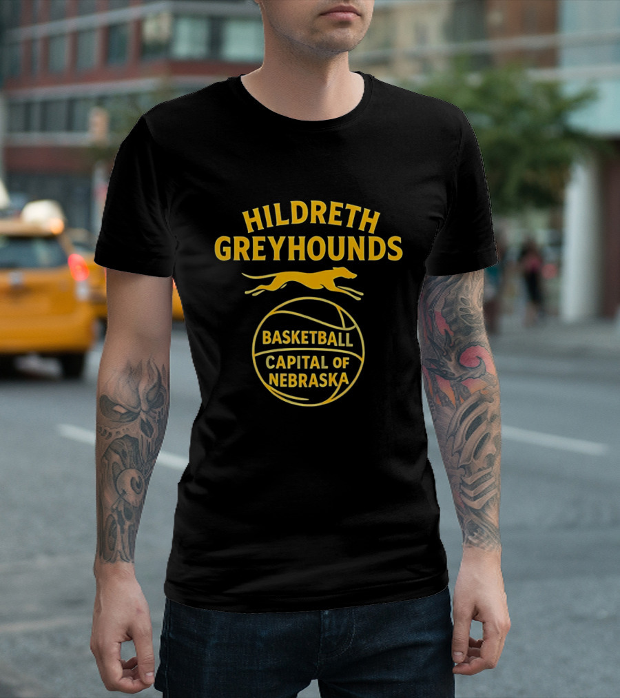 Hildreth Greyhounds Basketball Capital Of Nebraska T-Shirt