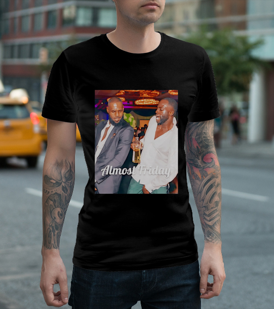 LeBron James Draymond Green Almost Friday Club Scene T-Shirt