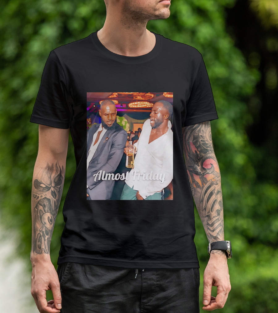 LeBron James Draymond Green Almost Friday Club Scene T-Shirt
