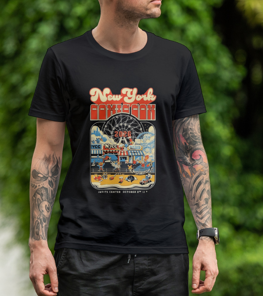 New York Comic Con 2026 Coney Island Javits Center October 8 To 11 T-Shirt