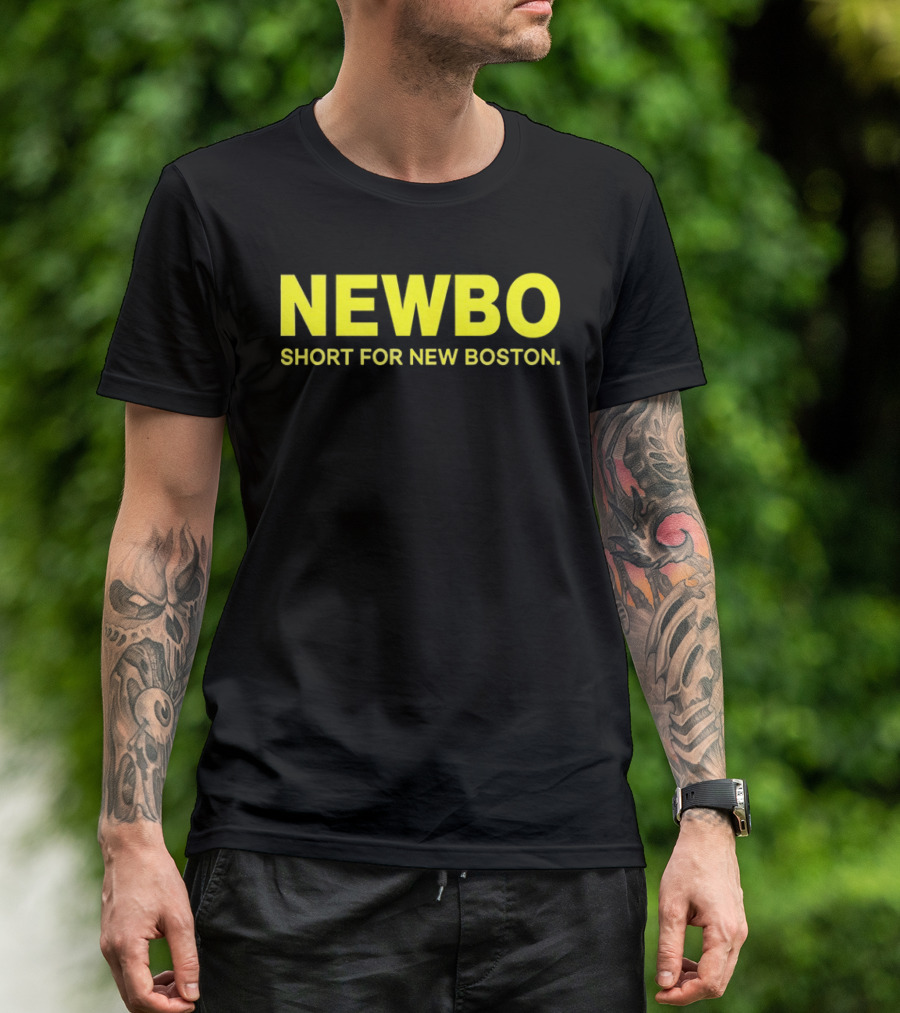 NEWBO Short For New Boston Bold Yellow T-Shirt