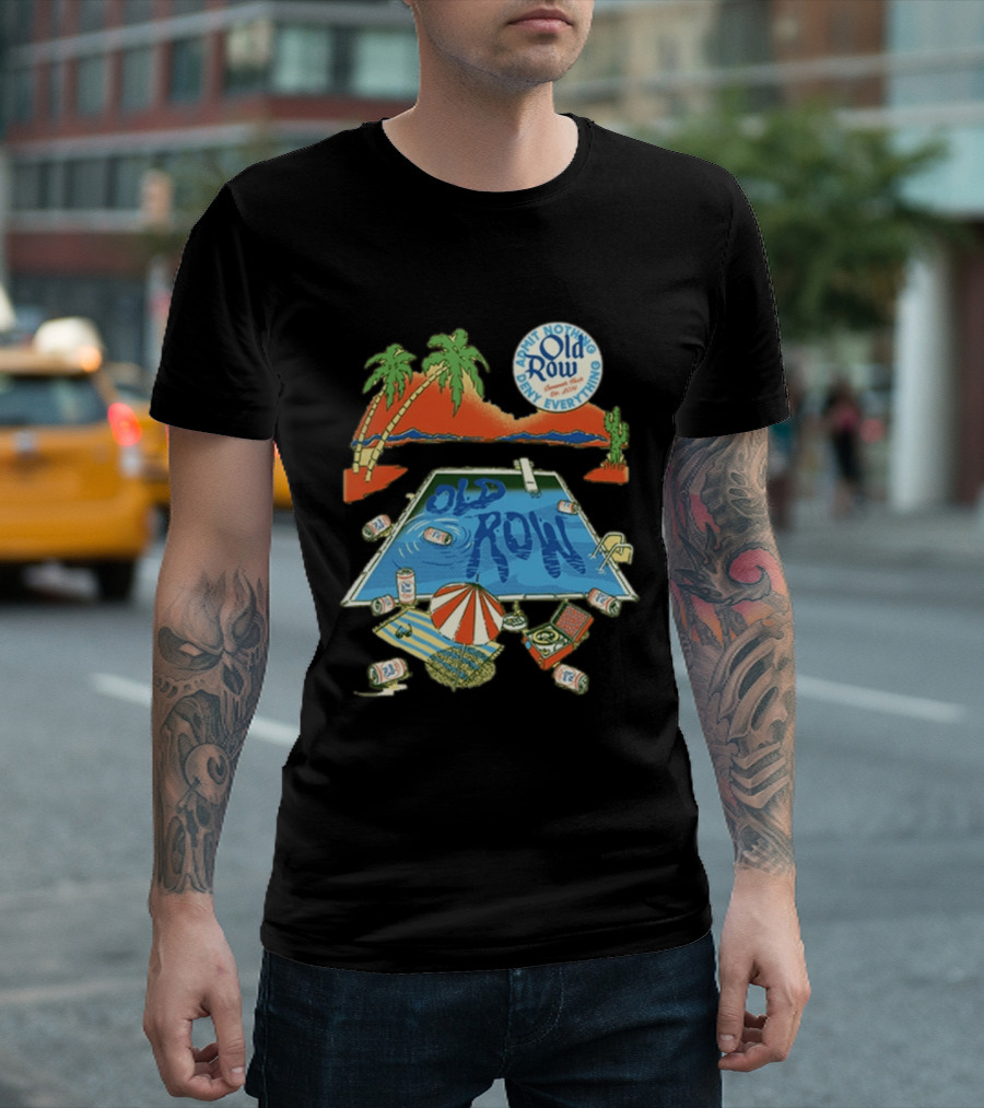 Old Row Admit Nothing Deny Everything Desert Pool Scene T-Shirt