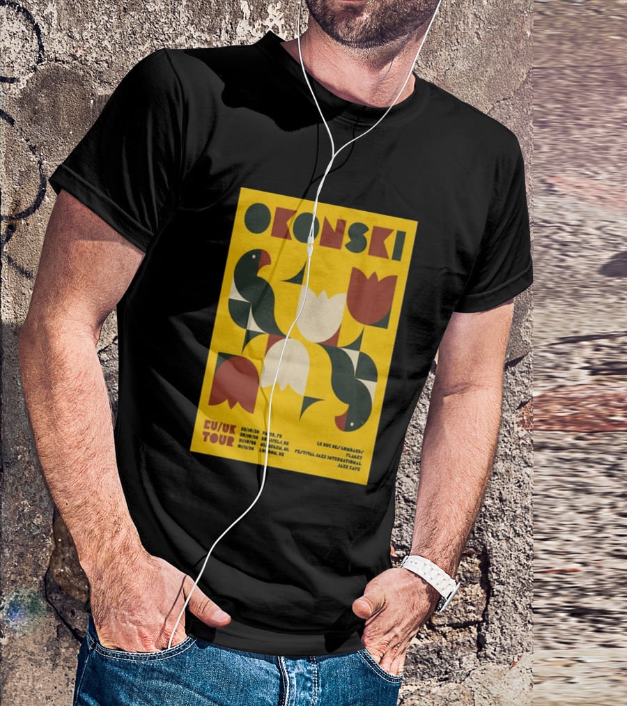 Okonski EU UK Tour 2026 Paris Brussels Nijmegen London Jazz Shows T-Shirt
