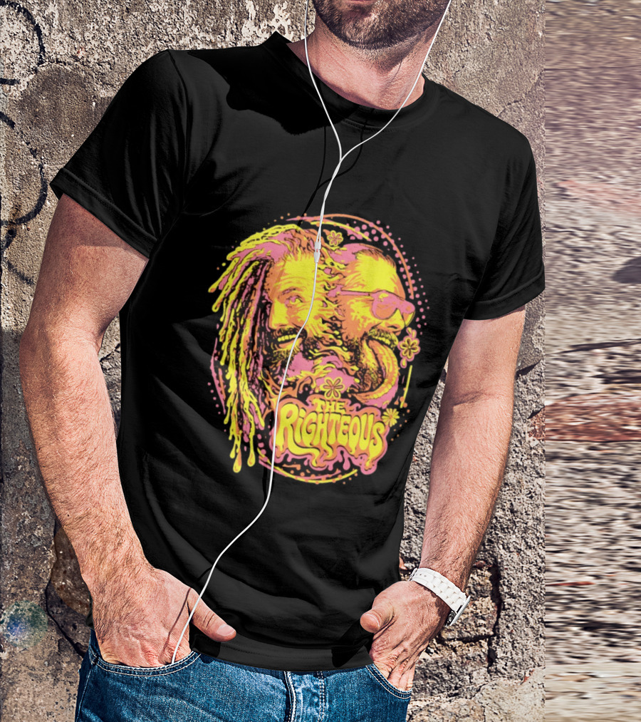 The Righteous Psychedelic Neon Fusion T-Shirt