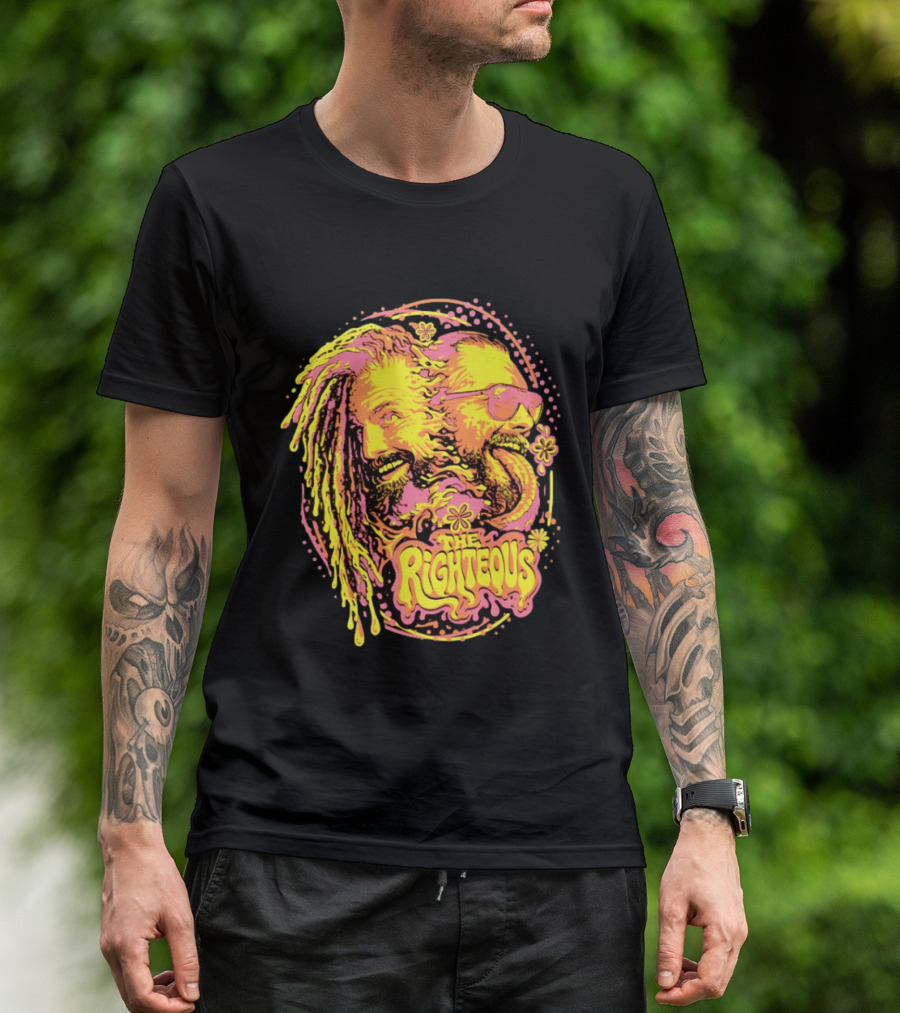 The Righteous Psychedelic Neon Fusion T-Shirt