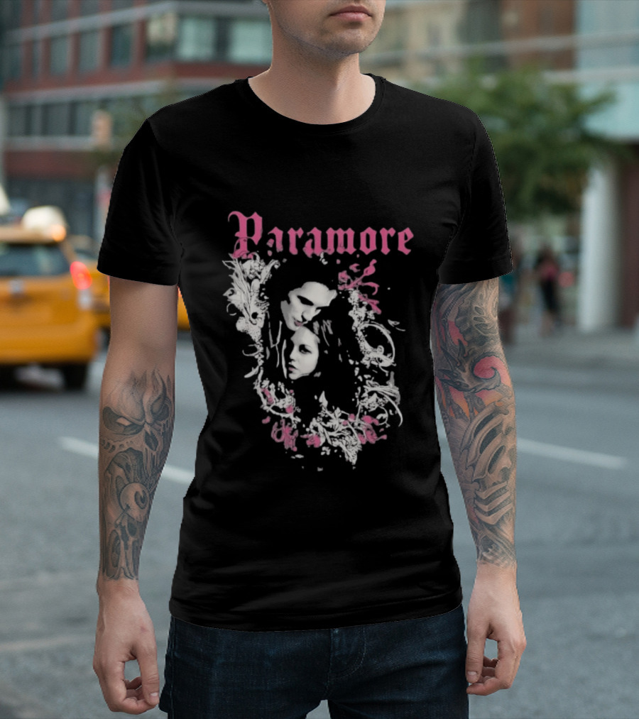 Paramore Floral Face Twilight T-Shirt