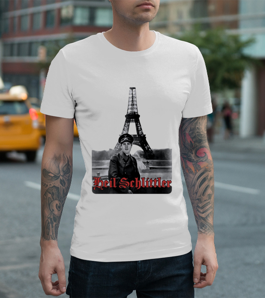 Adolf Hitler X Eiffel Tower Heil Schlittler T-Shirt